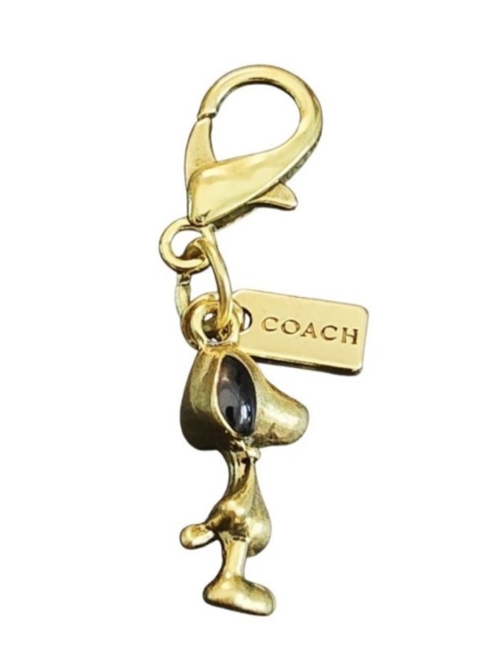Coach Gold Snoopy Charm Key/Bag Clip